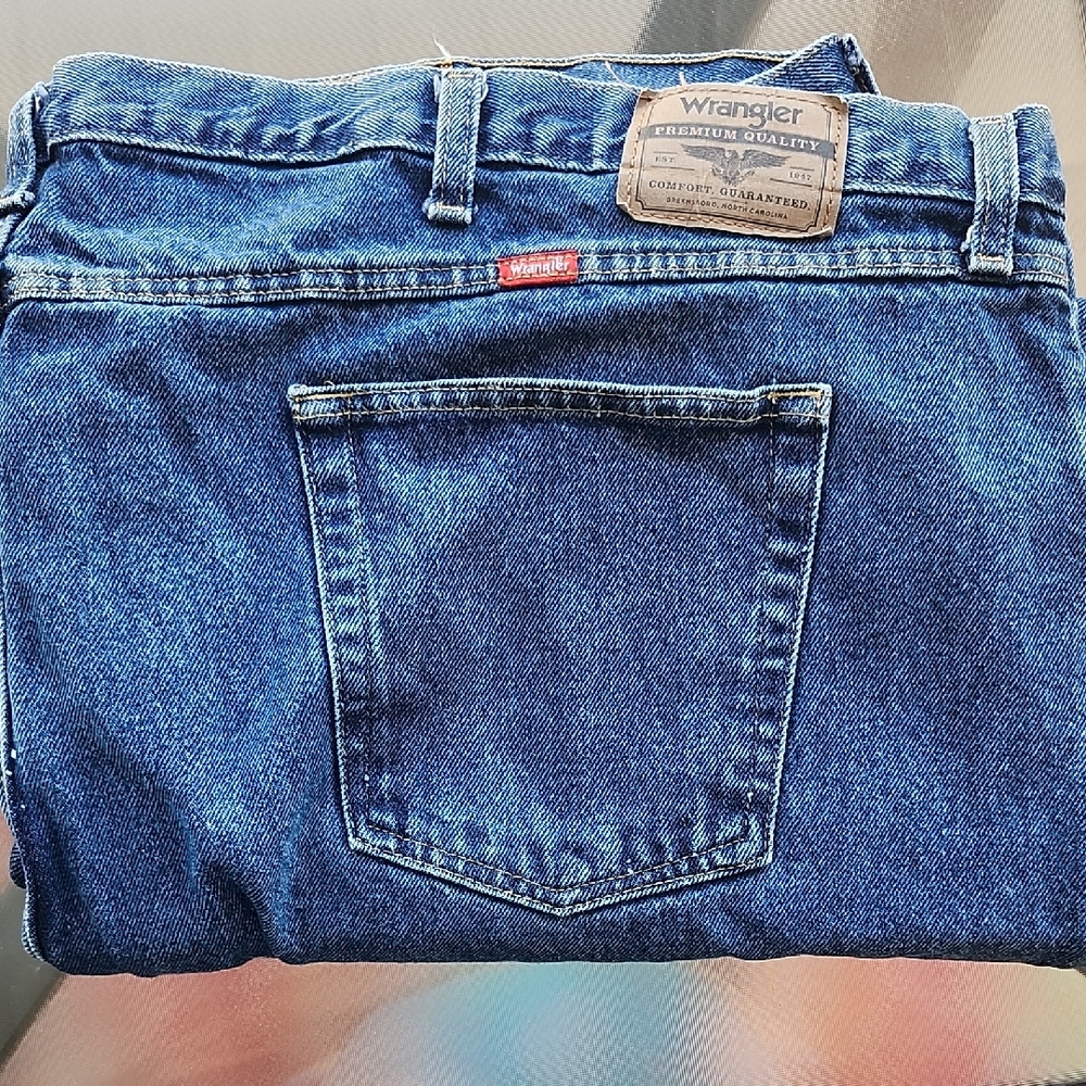 Big & Tall Wrangler Relaxed Jeans Classic Comfort Straight Leg 54x30
